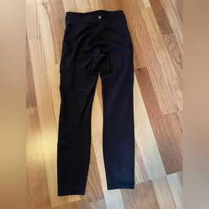 Invigorate black high rise Lululemon leggings size 6